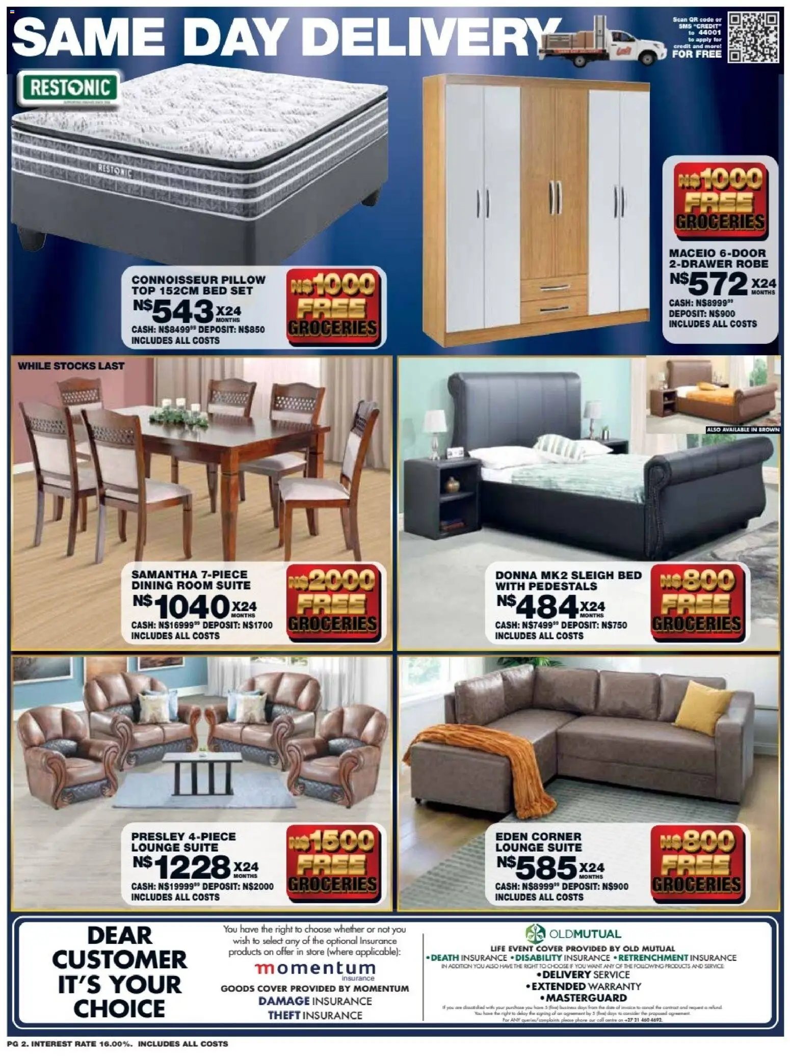 New Lewis Stores catalogue – valid from 11.05.2026 | Page: 2 | Products: Cover, Bed, Pillow, Lounge suite