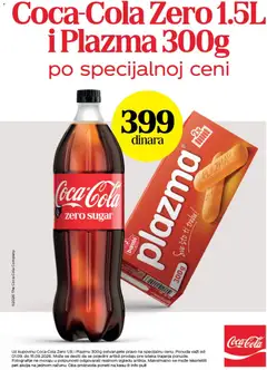 Univerexport katalog Coca-Cola Zero 1,5L i Plazma 300G = 399,00 RSD - pregled Univerexport kataloga - važi od 01.09.2026