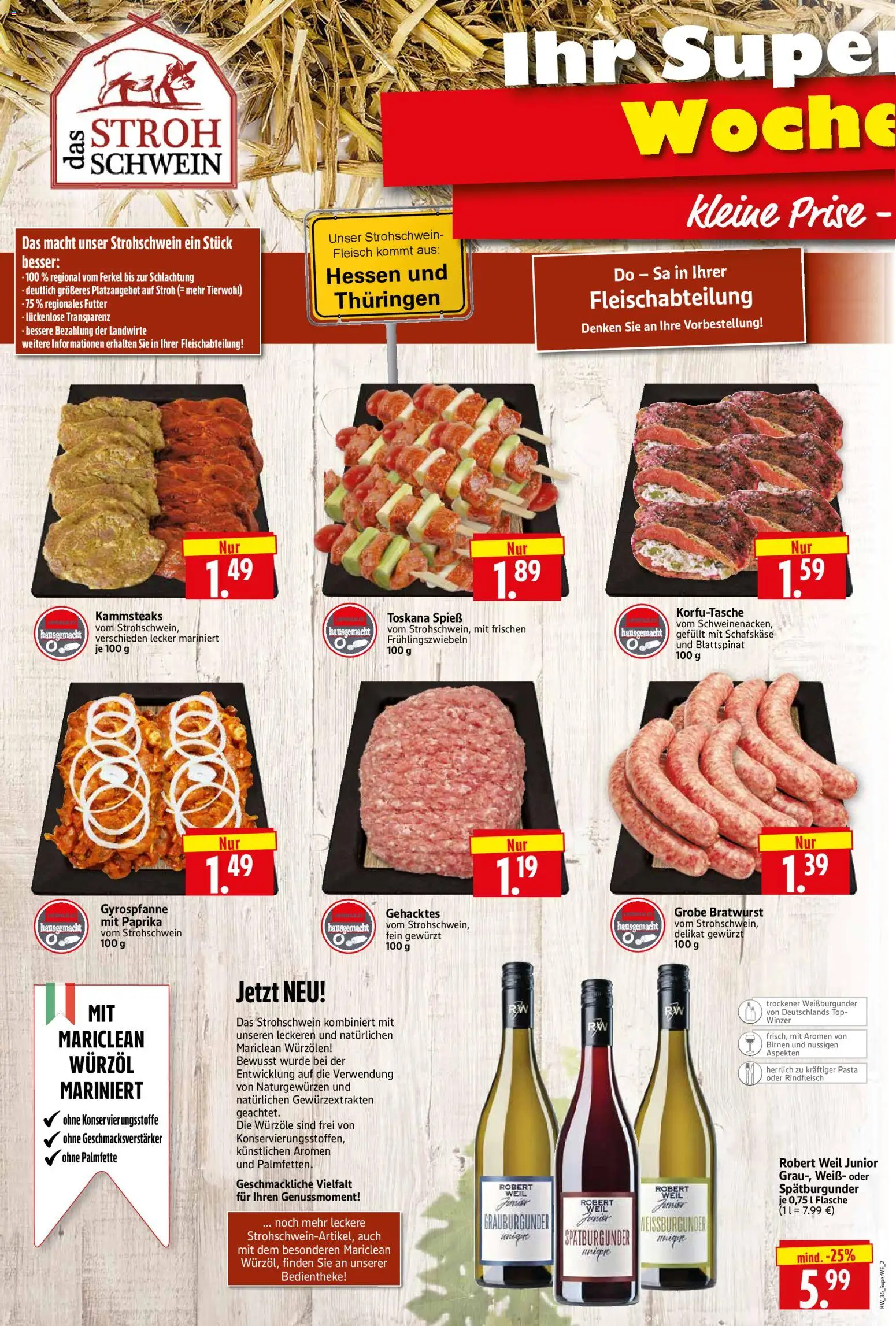 HERKULES Sonderbeilage – gültig ab 03.09.2026 | Seite: 2 | Produkte: Bratwurst, Paprika, Rindfleisch, Schafskase