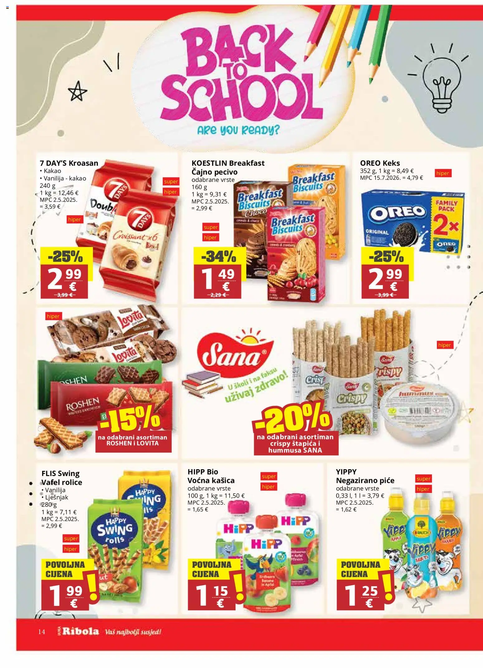 Ribola katalog | vrijedi od 02.09.2026 | Stranica: 14 | Proizvodi: Keks, Čajno pecivo, Kakao, Pecivo