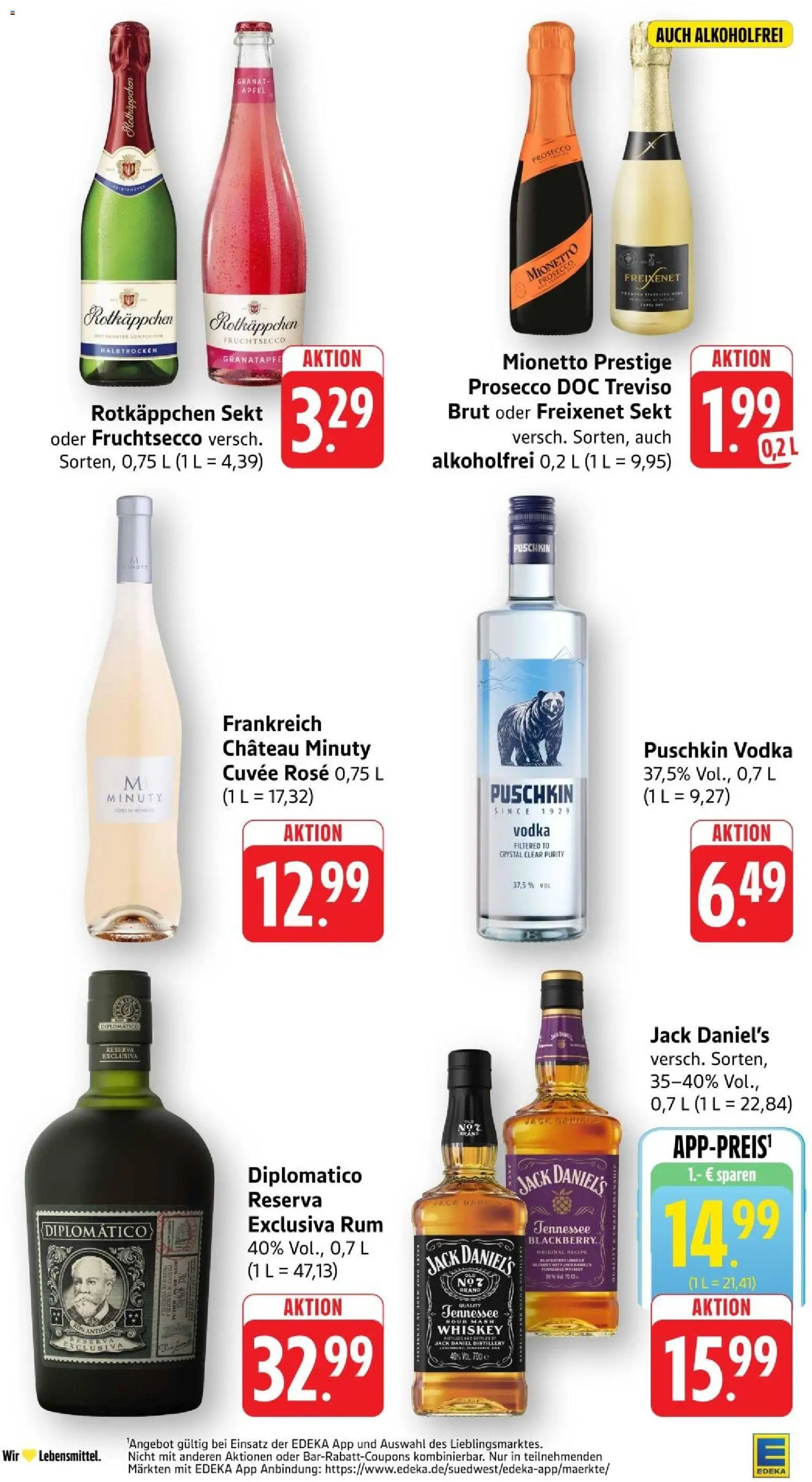 Edeka Prospekt Stuttgart – gültig ab 23.08.2026 | Seite: 32 | Produkte: Rum, Äpfel, Prosecco, Rotkäppchen