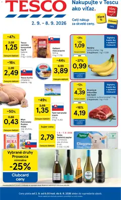Tesco leták platný od 02.09.2026