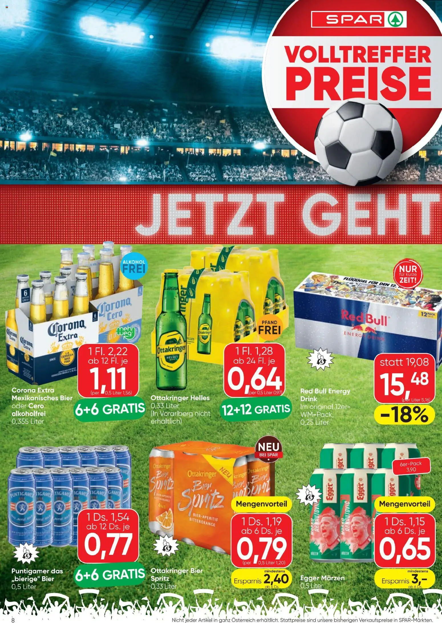 Spar Flugblatt gültig ab 03.06.2026 | Seite: 8 | Produkte: Bier