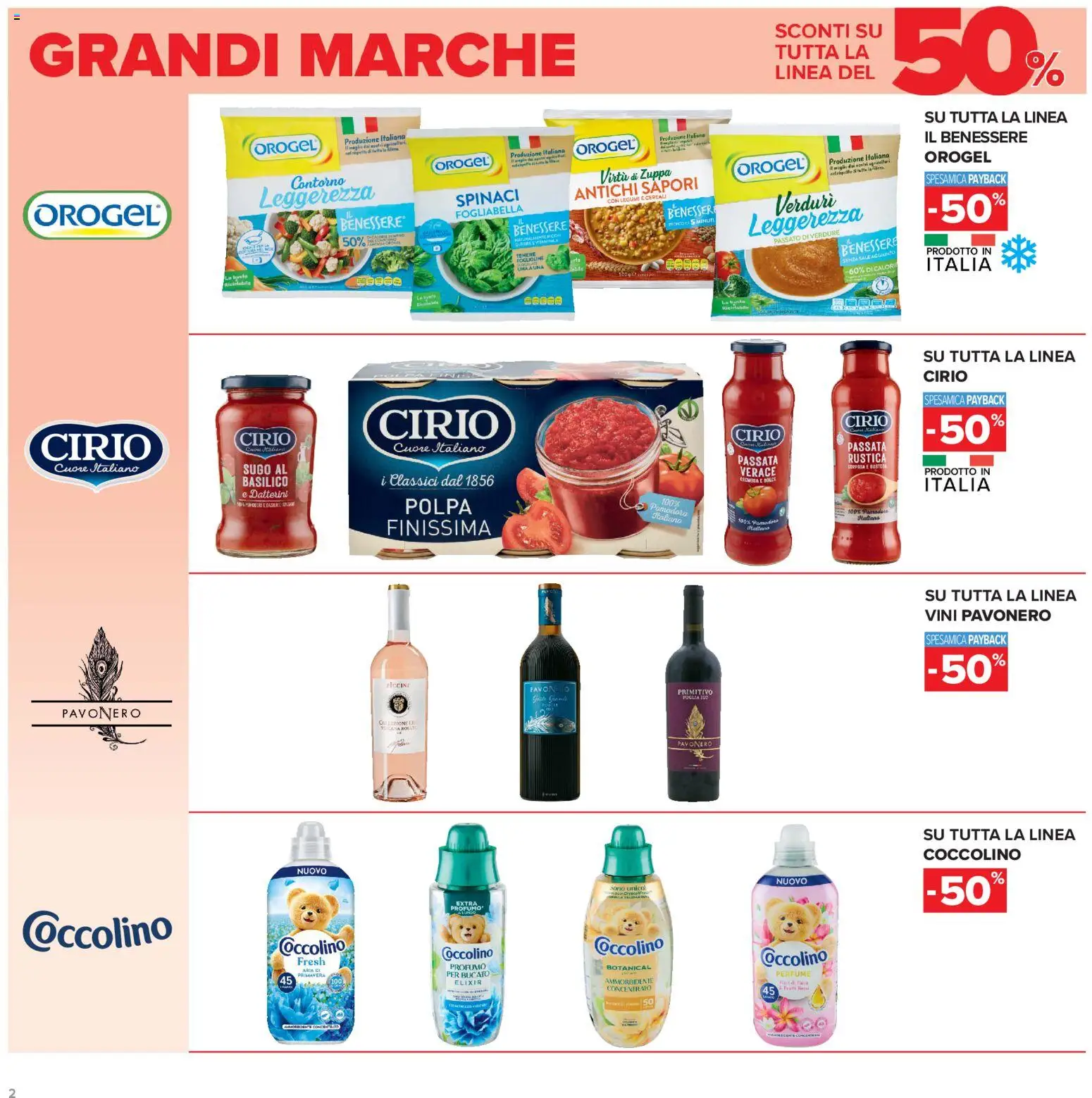Volantino Carrefour del 15/09/2026 | Pagina: 2 | Prodotti: Ammorbidente, Verdure, Spinaci, Basilico