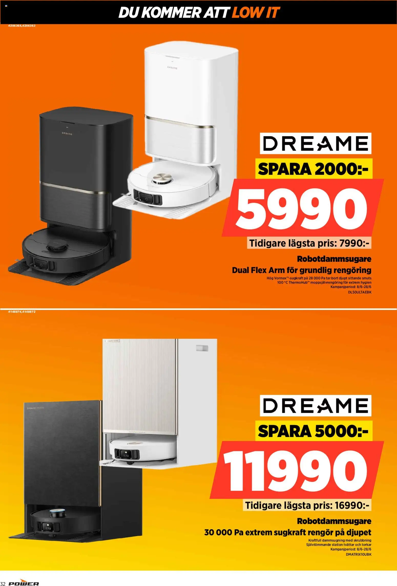 Power reklamblad aktuell från 08.06.2026 | Sida: 32 | Produkter: Robotdammsugare