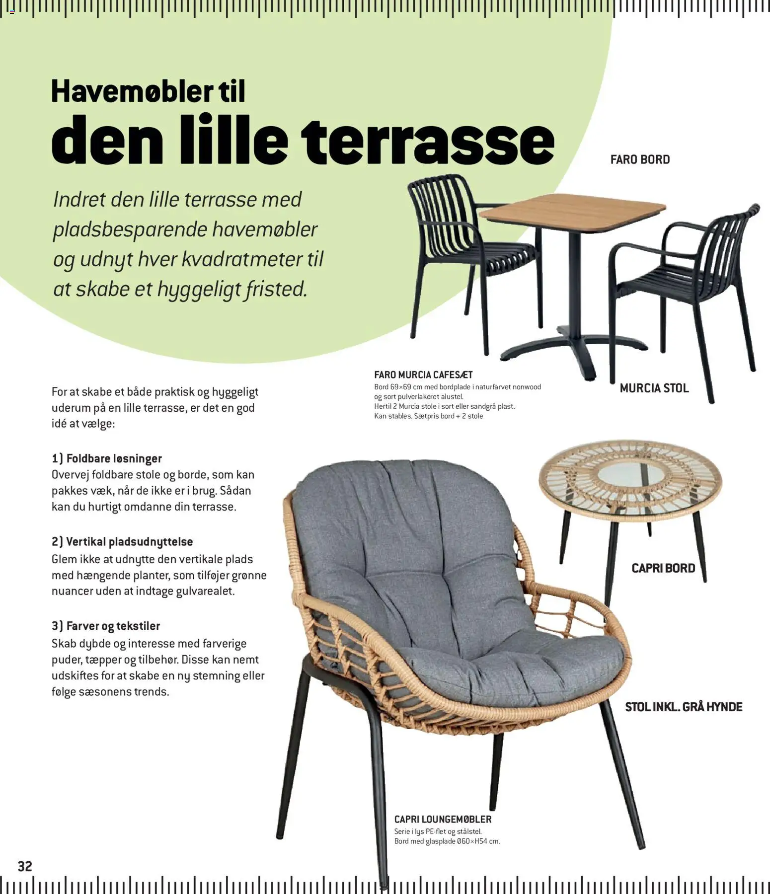 XL-BYG tilbudsavis – gyldig fra 10/08/2026 | Side: 32 | Produkter: Bord, Stol, Skab, Søm