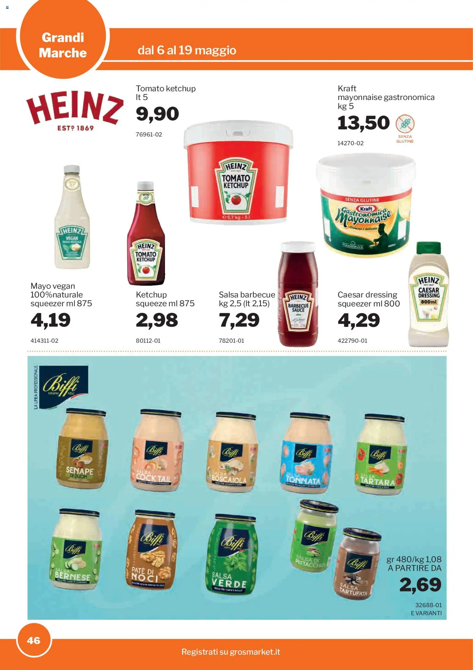 Volantino Sogegross del 06.05.2026 | Pagina: 46 | Prodotti: Paté, Noci, Senape, Salsa barbecue
