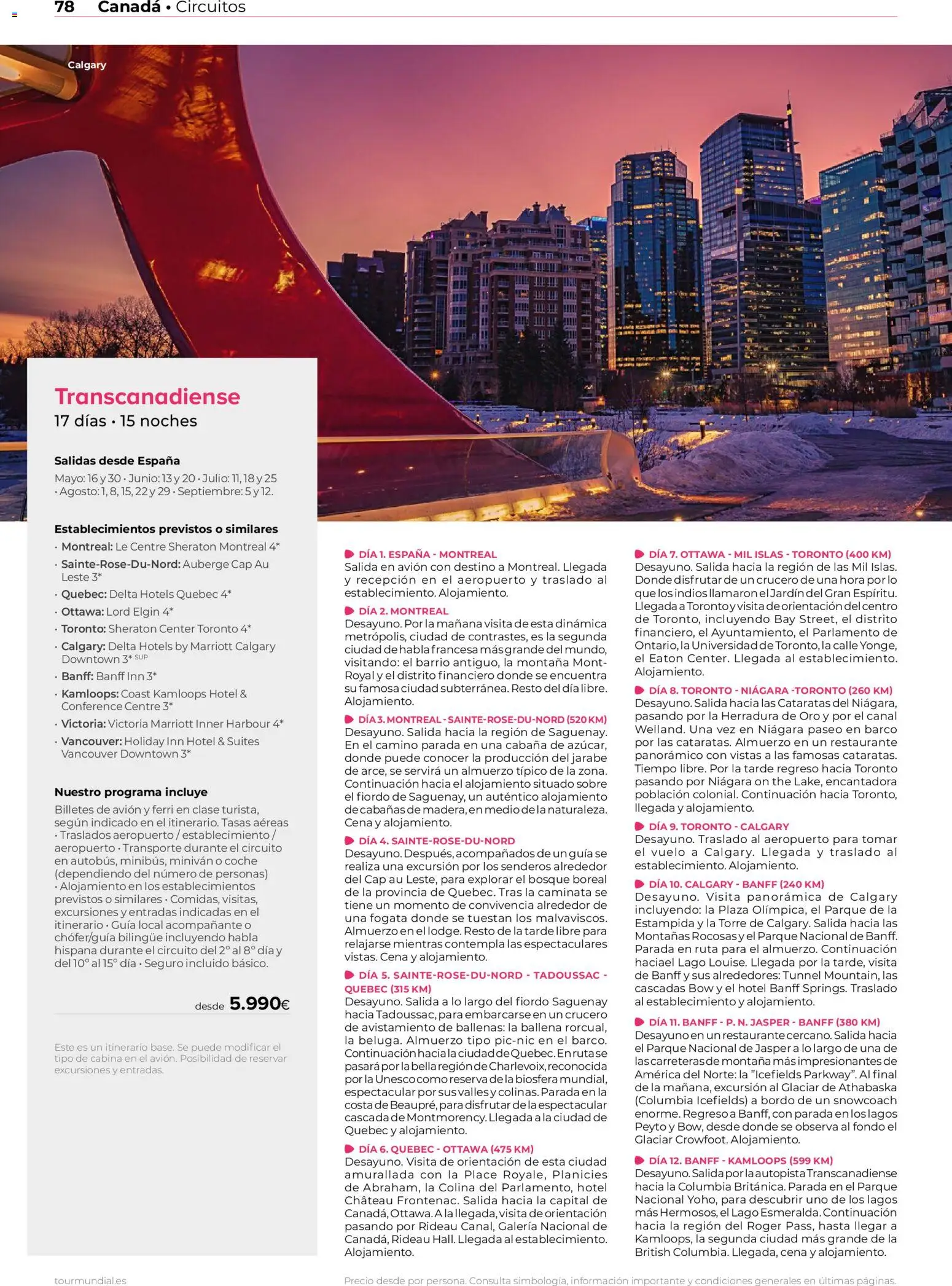 Viajes El Corte Inglés Norteamérica y Caribe │ válido desde el 01/01/2026 | Página: 78 | Productos: Jarabe