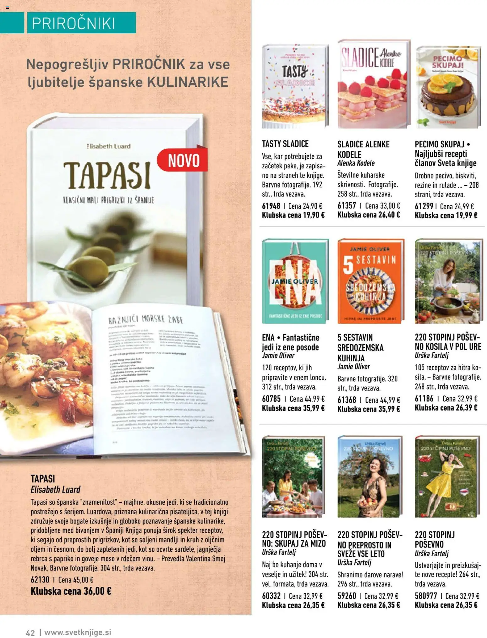 Novi Svet knjige katalog ponudbe – veljaven od 01.01.2026 | Stran: 42 | Izdelki: Rebrca, Mandlji, Kuhinja, Prigrizki