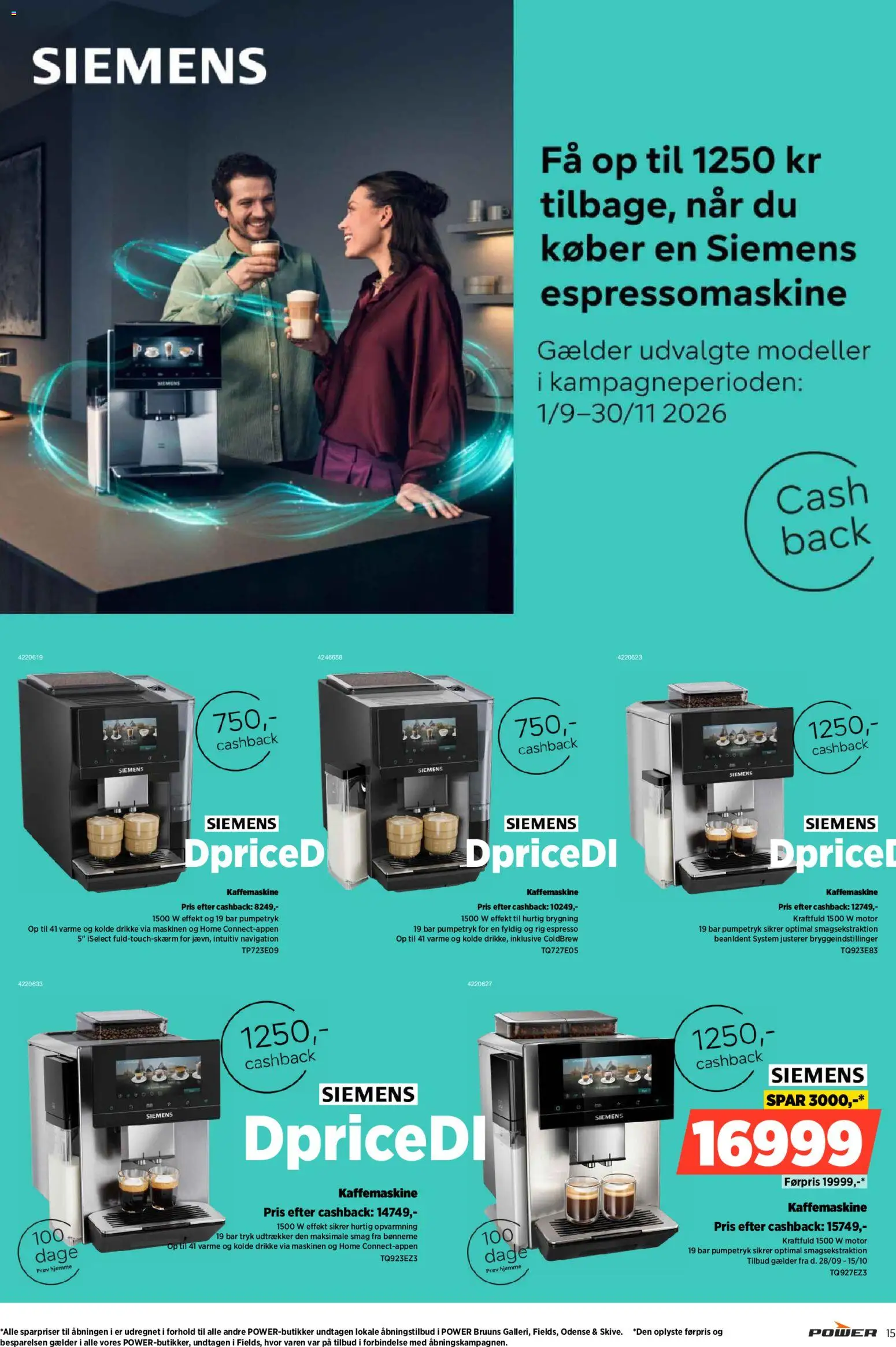 Power tilbudsavis – gyldig fra 02/10/2026 | Side: 15 | Produkter: Kaffemaskine, Navigation