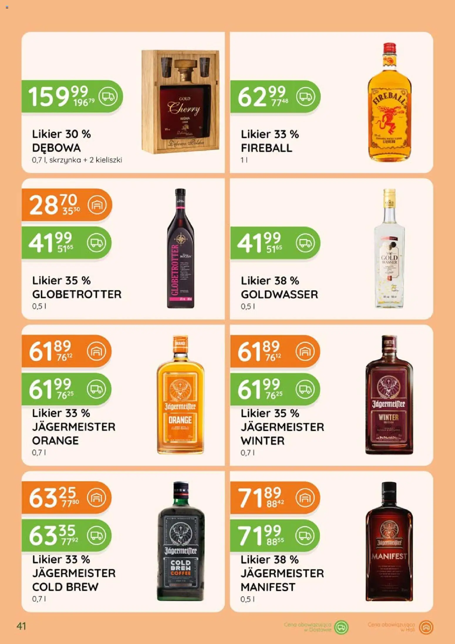 Eurocash gazetka - Katalog Alkoholowy od 01.09.2026 | Strona: 41 | Produkty: Kieliszki, Jägermeister Orange, Jagermeister