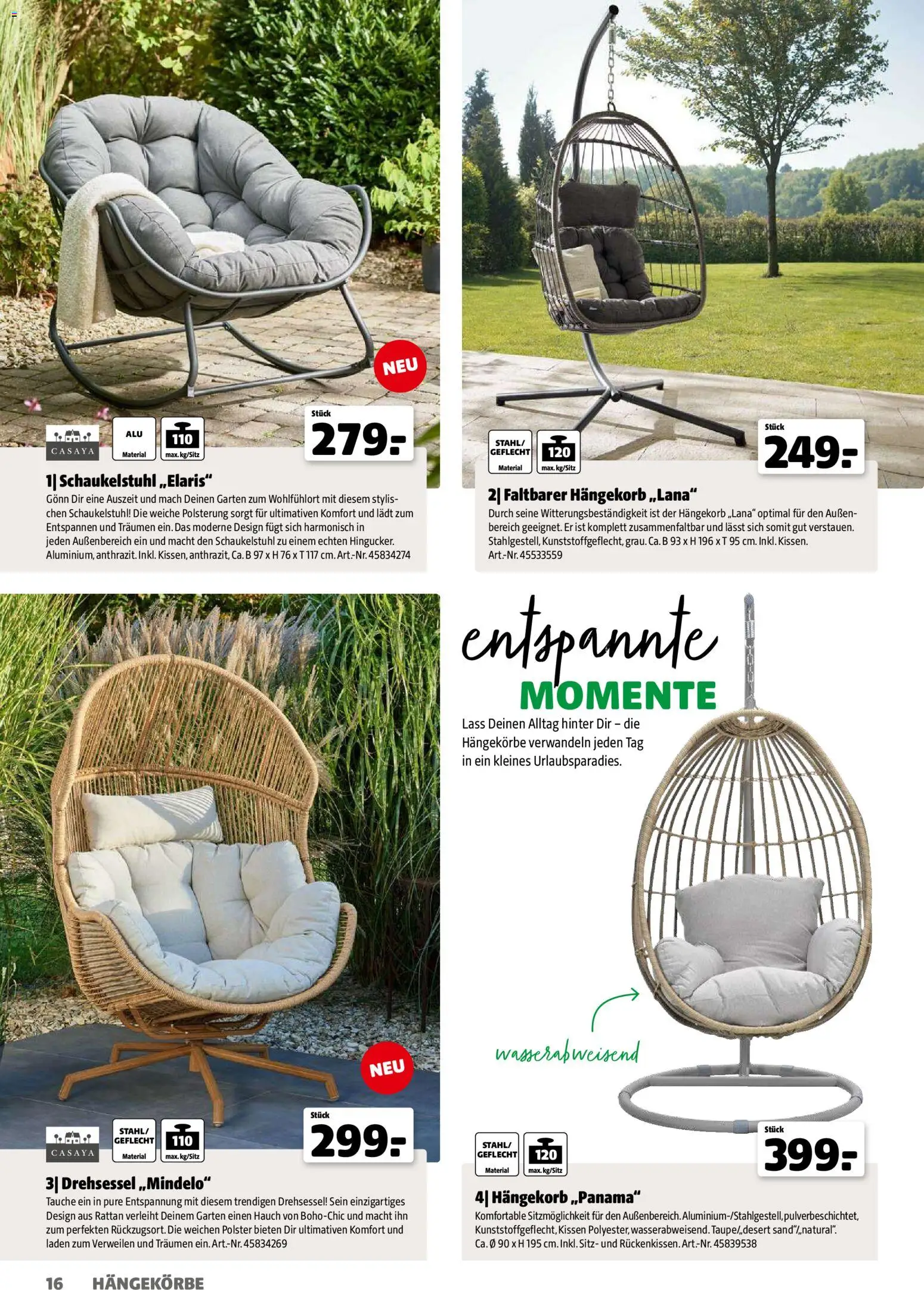 Hagebau Gartenjahr gültig ab 13.03.2026 | Seite: 16 | Produkte: Kissen