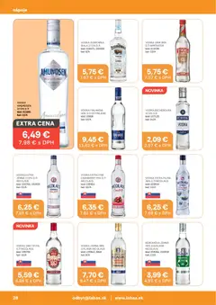 Labaš leták platný od 09.10.2026 | Strana: 28 | Produkty: Becherovka, Borovička, Finlandia Vodka, Vodka