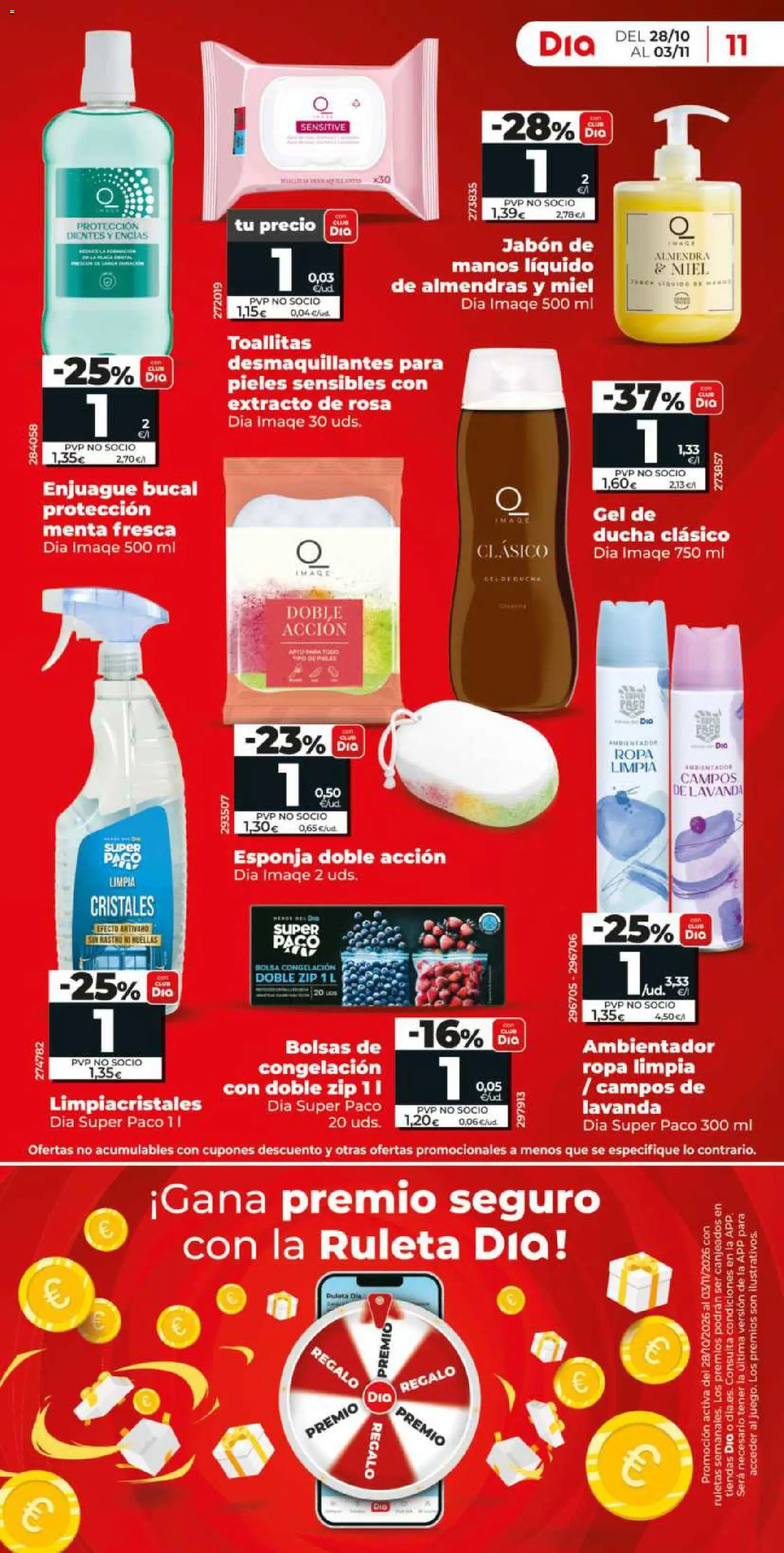 Dia - folleto │ válido desde el 28/10/2026 | Página: 11 | Productos: Miel, Enjuague bucal, Bolsa, Ducha