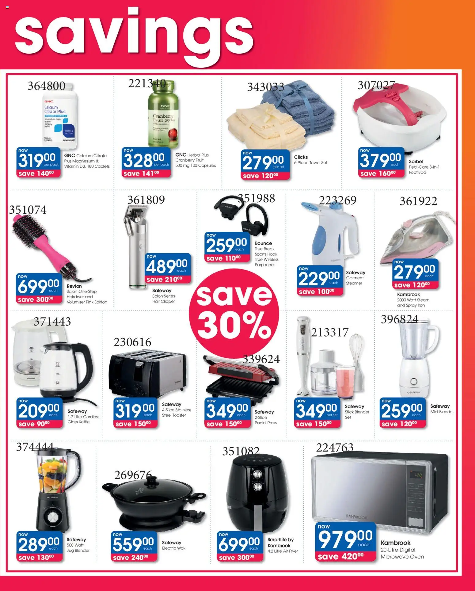 New Clicks catalogue – valid from 11.03.2026 | Page: 3 | Products: Toaster, Blender, Air fryer, Fruit