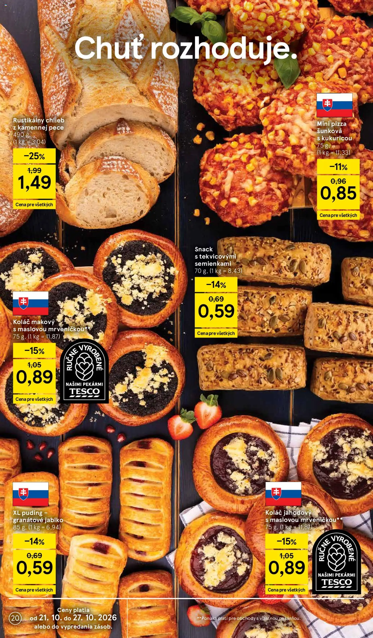 Nové Tesco akcie – leták je platný od 21.10.2026 | Strana: 20