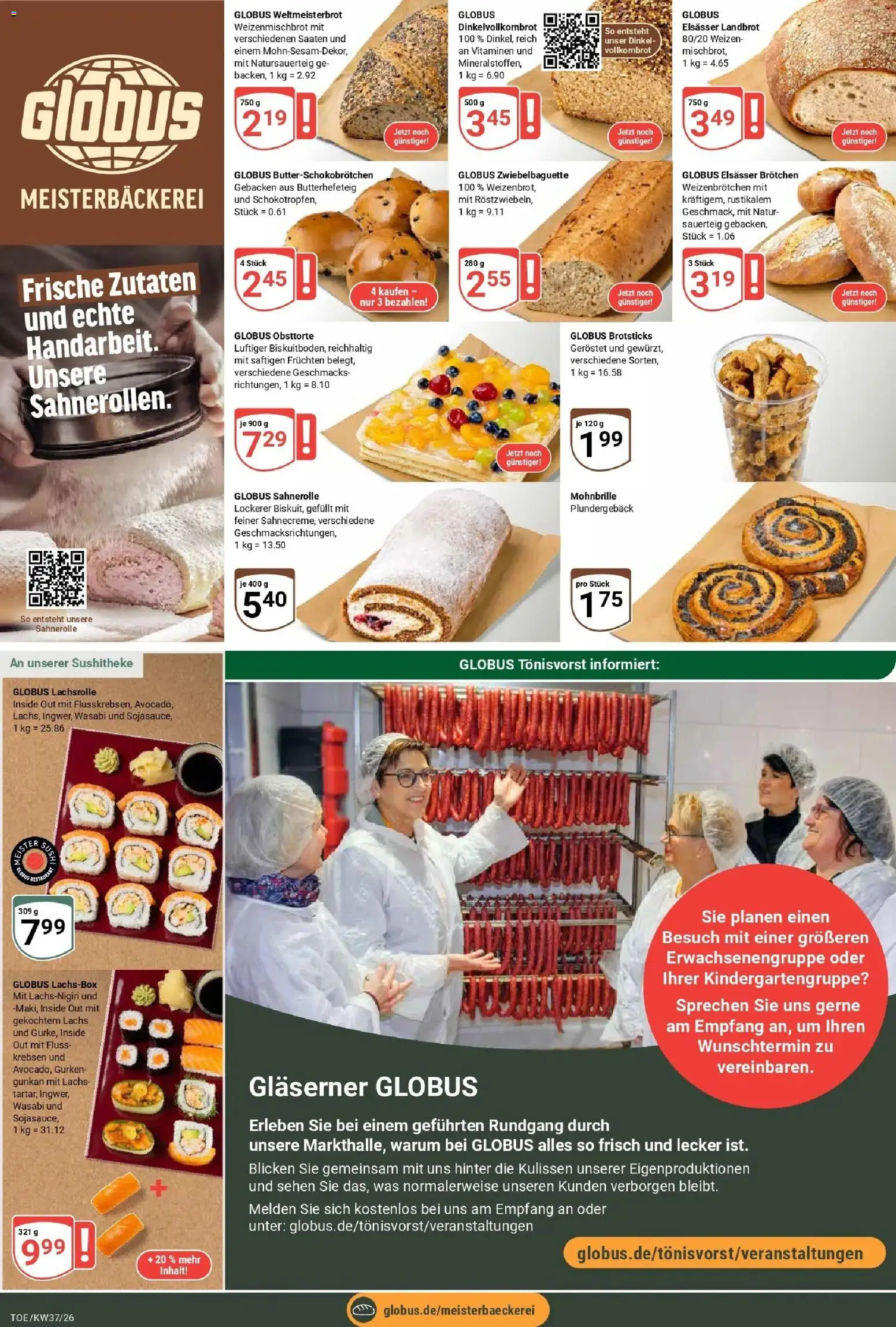 Globus Prospekt Tönisvorst – gültig ab 07.09.2026 | Seite: 7 | Produkte: Lachs, Gurken