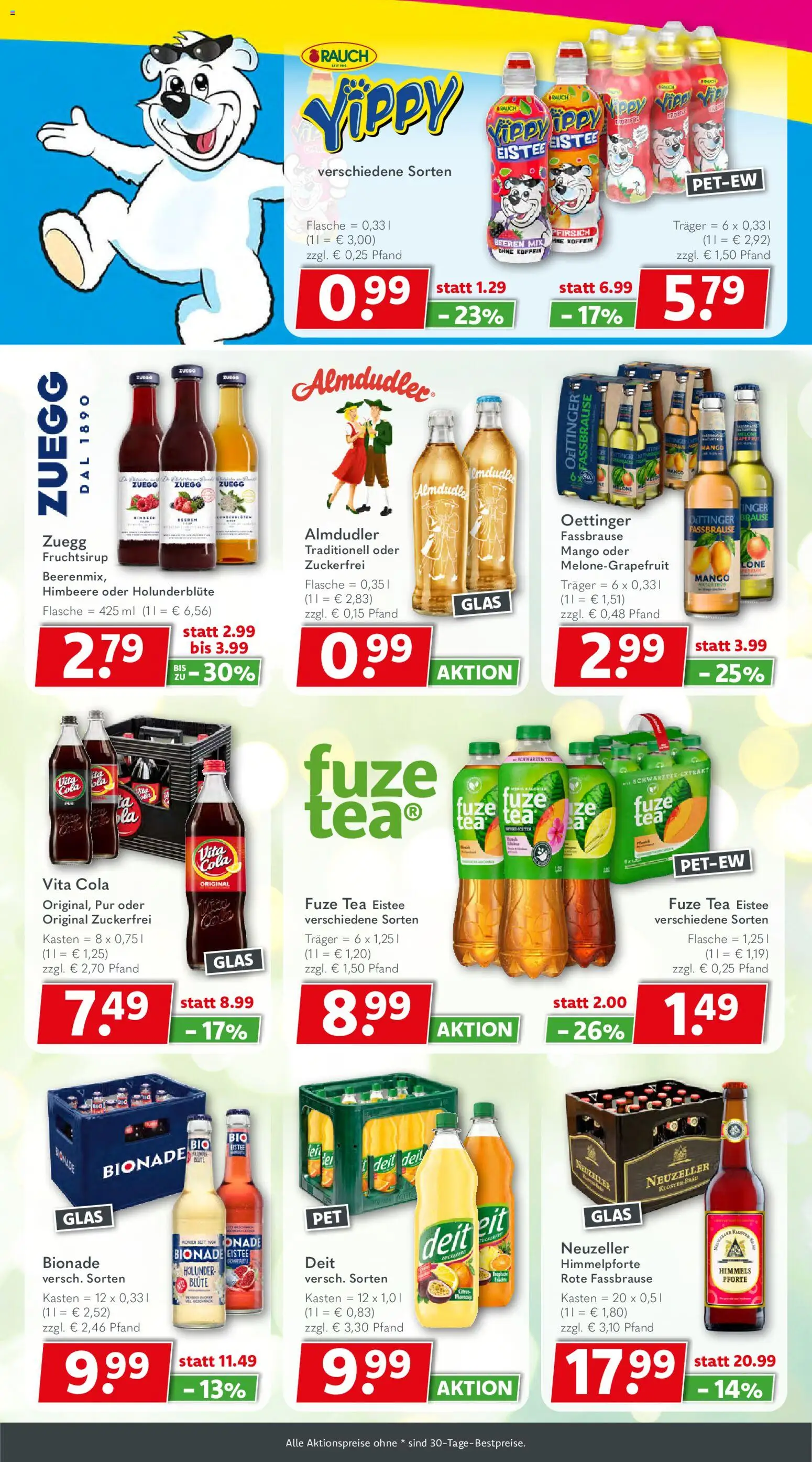 Getränkeland Prospekt – gültig ab 06.07.2026 | Seite: 9 | Produkte: Fuze tea, Cola, Pfirsich, Vita cola
