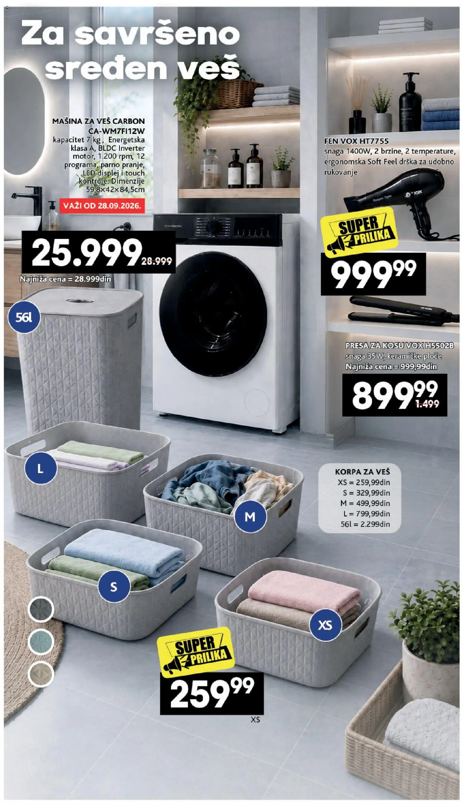 Roda katalog - važi od 14.09.2026 | Strana: 9 | Proizvode: Led, Fen, Korpa za veš, Presa za kosu
