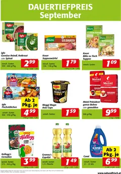 Nah und Frisch - Dauertiefpreise September ab 01.09.2026 gültig