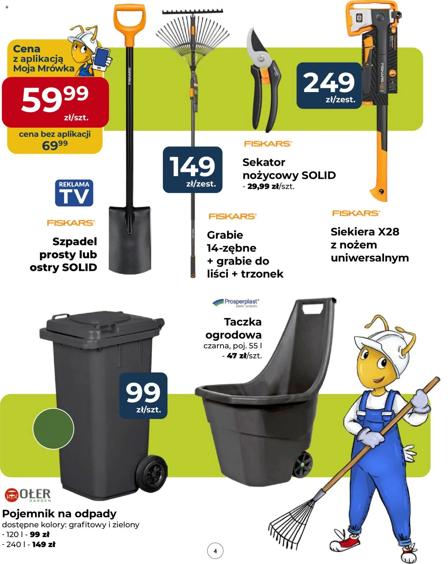 Mrówka gazetka od 12.03.2026 | Strona: 4 | Produkty: Sekator, Siekiera