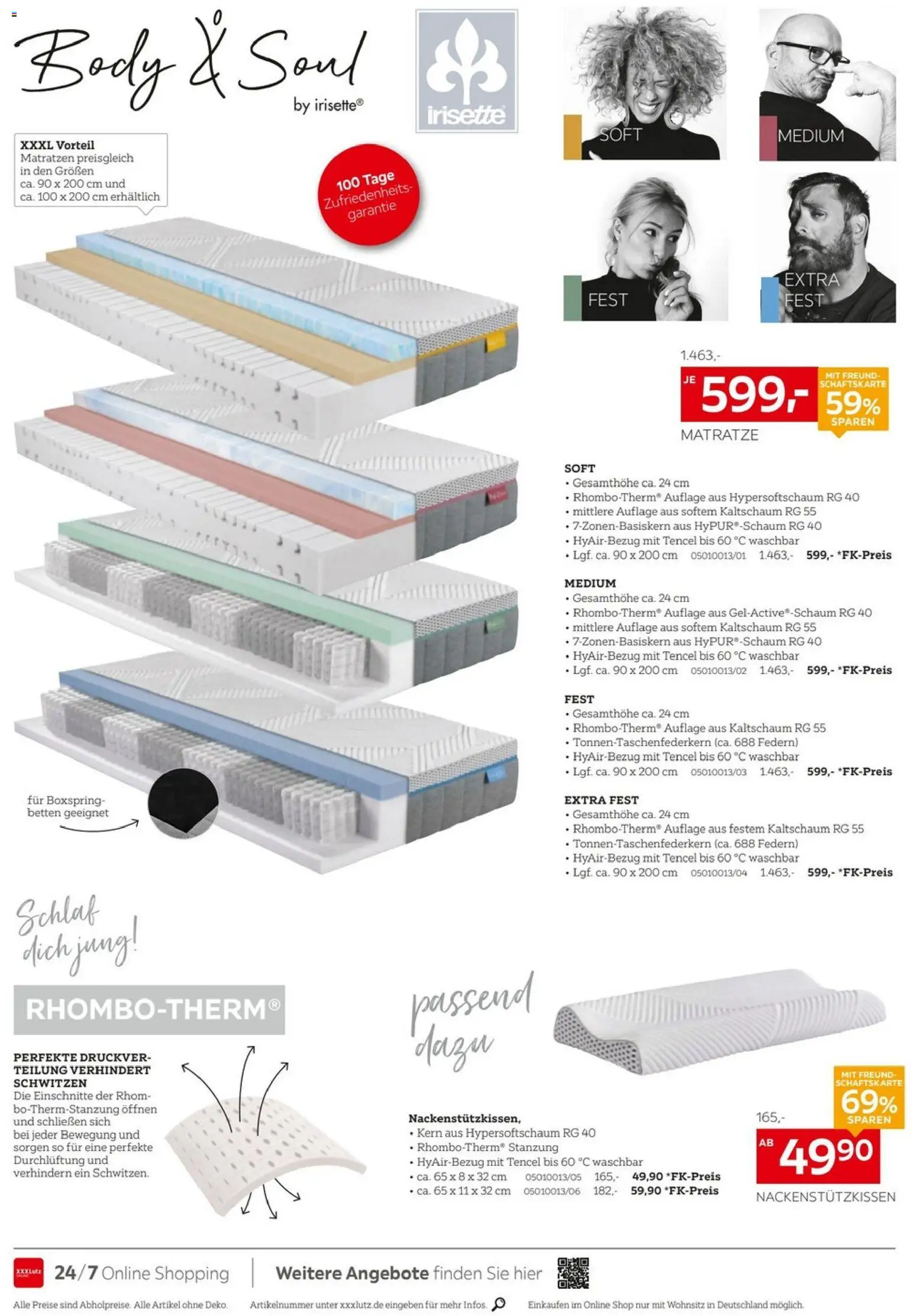 XXXLutz Bis zu 68% auf Matratzen – gültig ab 05.09.2026 | Seite: 2 | Produkte: Matratze