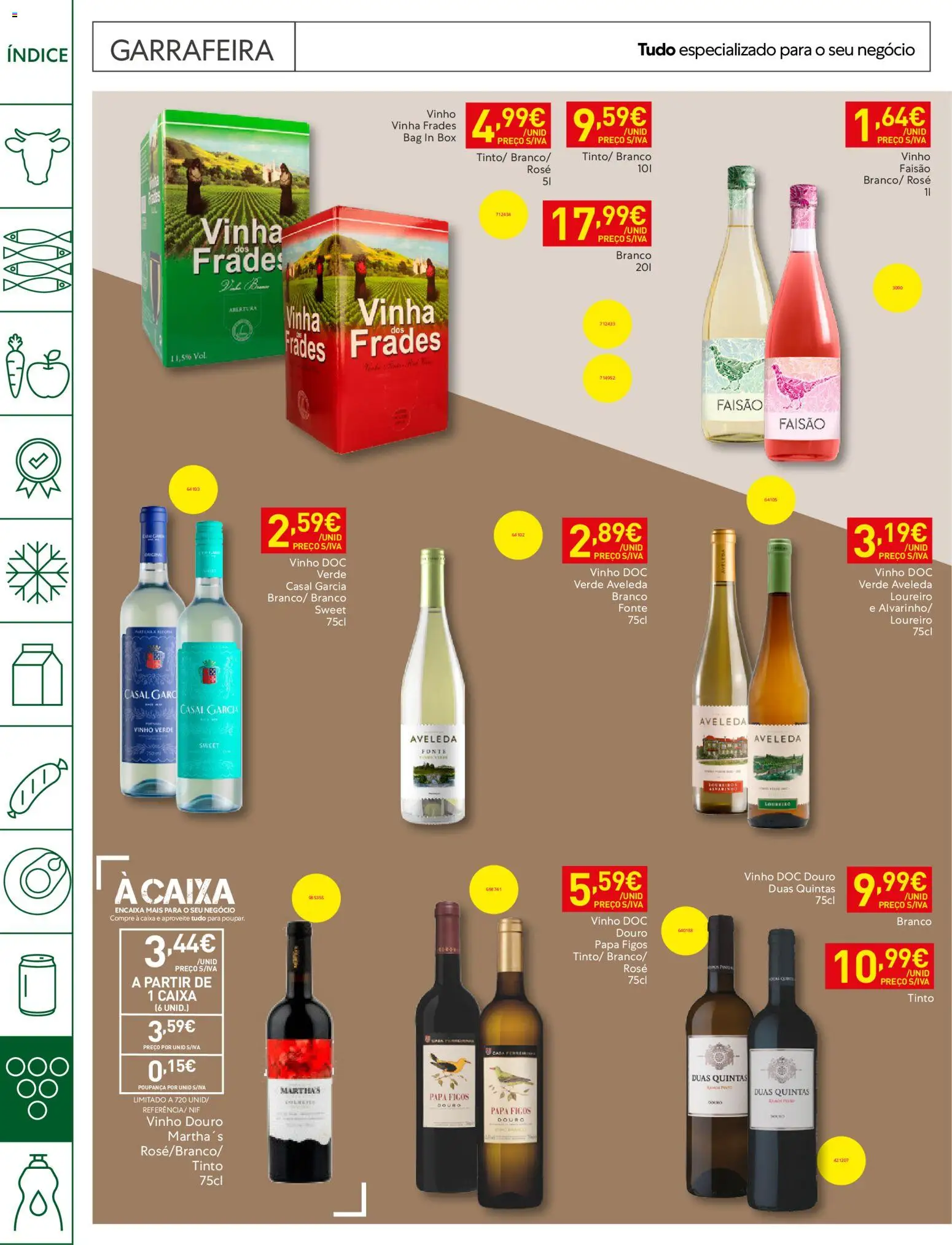 Recheio Horeca Madeira │ válido de 08/09/2026 | Página: 26 | Produtos: Vinho rosé, Figos, Papa, Caixa