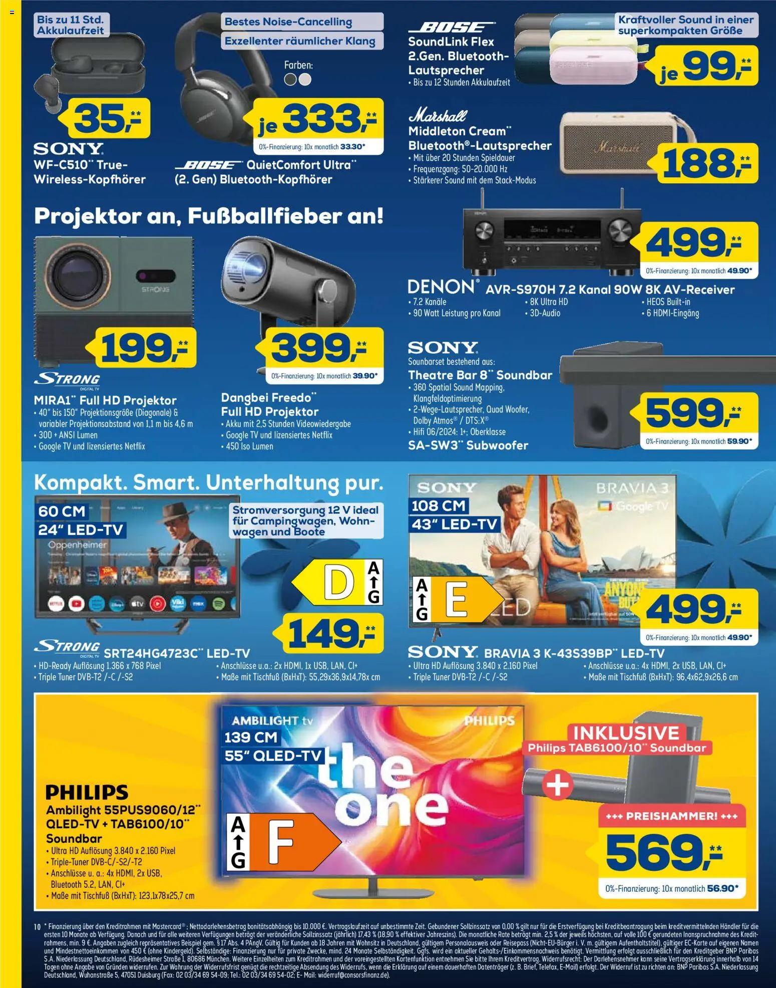 Euronics Prospekt 	 – gültig ab 16.05.2026 | Seite: 10 | Produkte: Hifi, Sony, Soundbar, TV