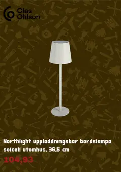 Clas Ohlson erbjudanden - Förhandsvisning av reklamblad från butik Clas Ohlson aktuell från 19.05.2026 | Sida: 7 | Produkter: Bordslampa