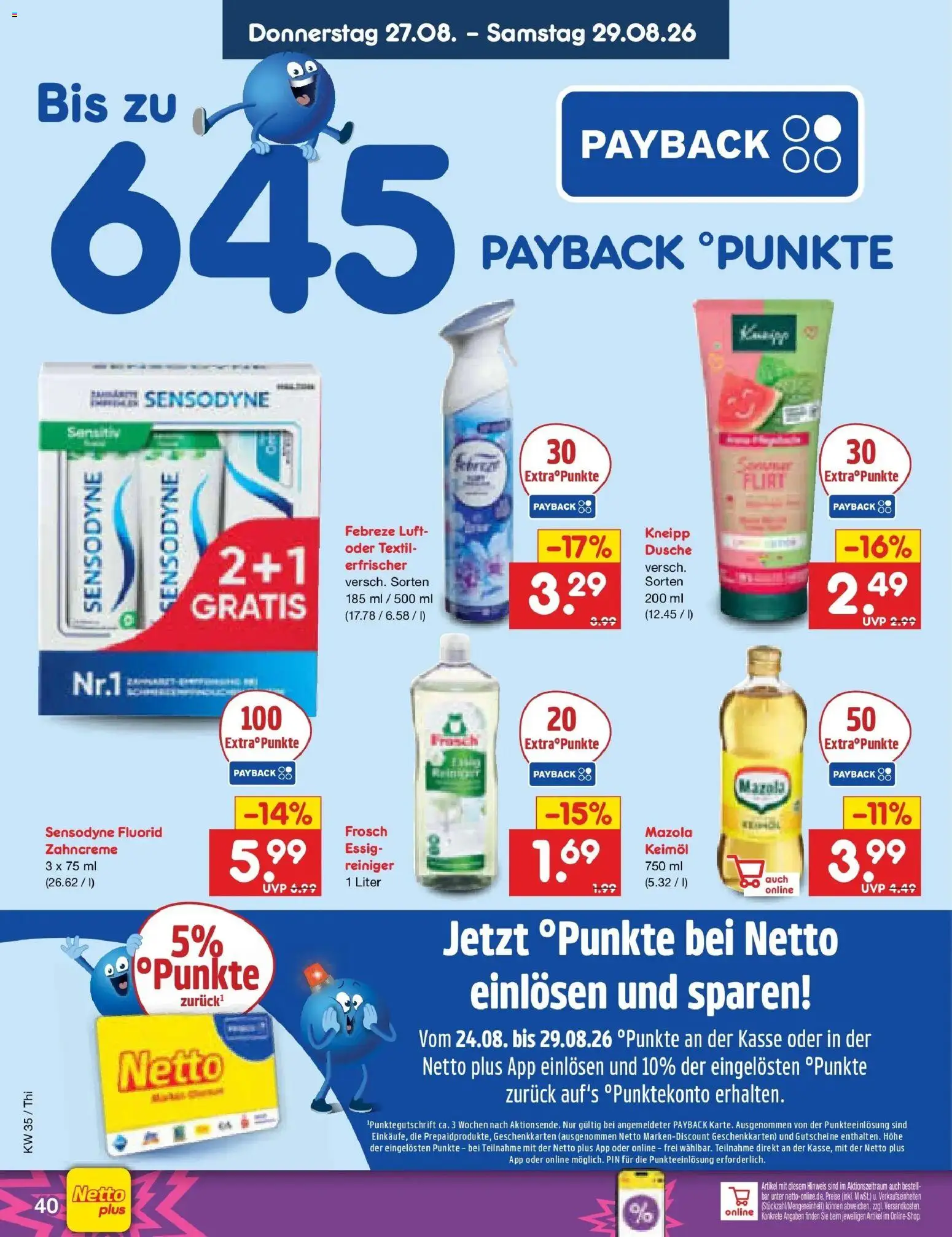 Netto Marken-Discount Prospekt Pirna (ab 24.08.2026) » Angebote | Seite: 54 | Produkte: Essig, Dusche