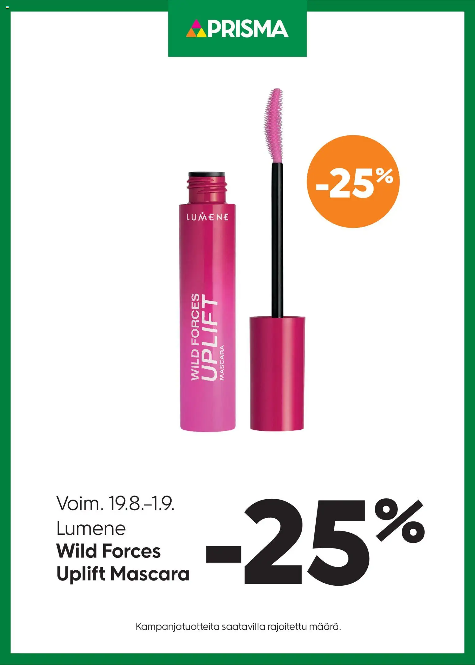 Prisma - Wild Forces Uplift Mascara – voimassa 19/08/2026 alkaen | Sivu: 1