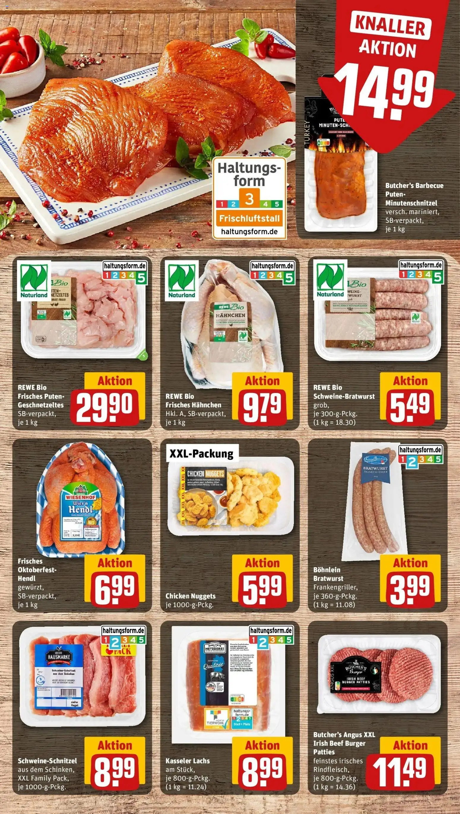 REWE Prospekt ab 14.09.2026 zum Blättern » Angebote | Seite: 7 | Produkte: Pute, Burger bun, Wurst, Schinken