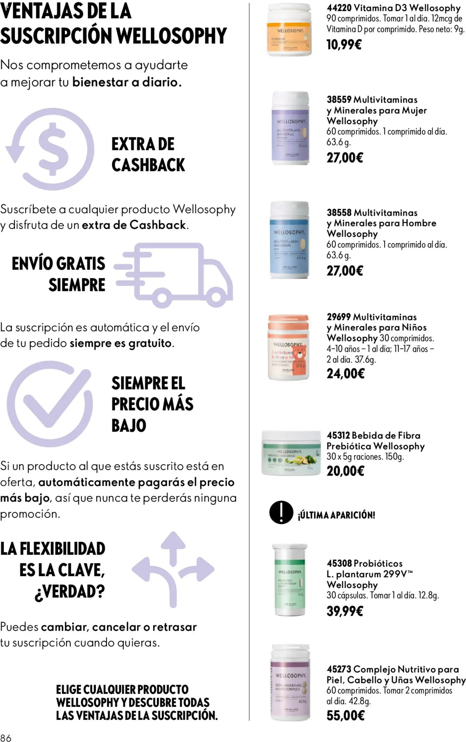 Oriflame - Catálogo Campaña 13 │ válido desde el 16/09/2026 | Página: 86 | Productos: Té, Probióticos, Peso