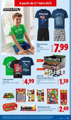Pré-visualização Pijama Curto para Rapaz, 100% Algodão. Tam. 122 ao 164 consoante modelo válido de 25.05.2026 | Página: 19 | Produtos: Algodão