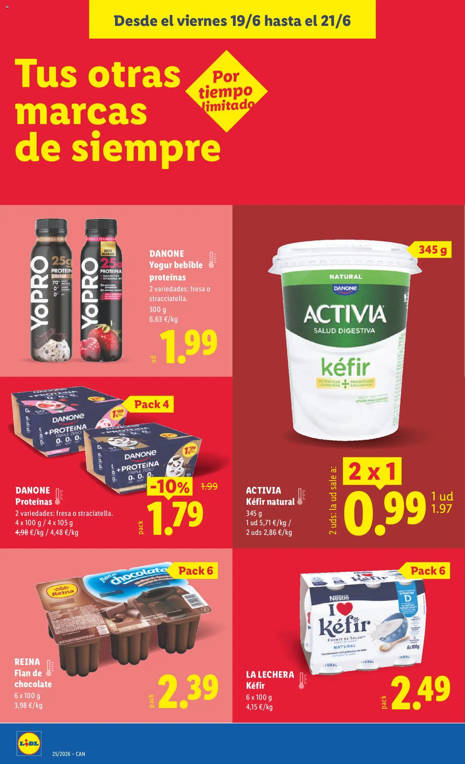 Lidl folleto Canarias │ válido desde el 15.06.2026 | Página: 54 | Productos: Yogur, Chocolate, Yogur bebible