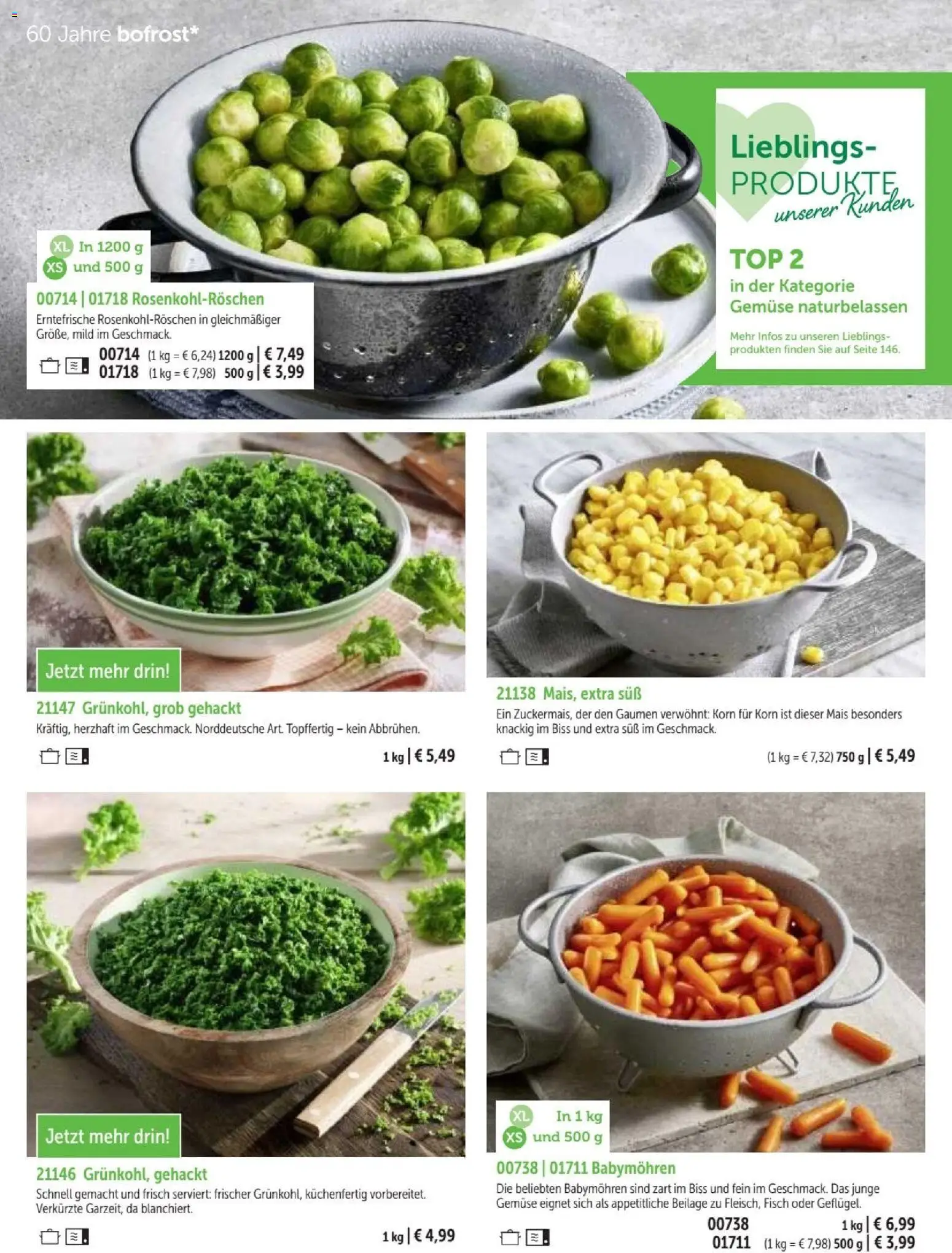 Bofrost Katalog – gültig ab 07.09.2026 | Seite: 38 | Produkte: Top, Mais, Fisch, Gemüse