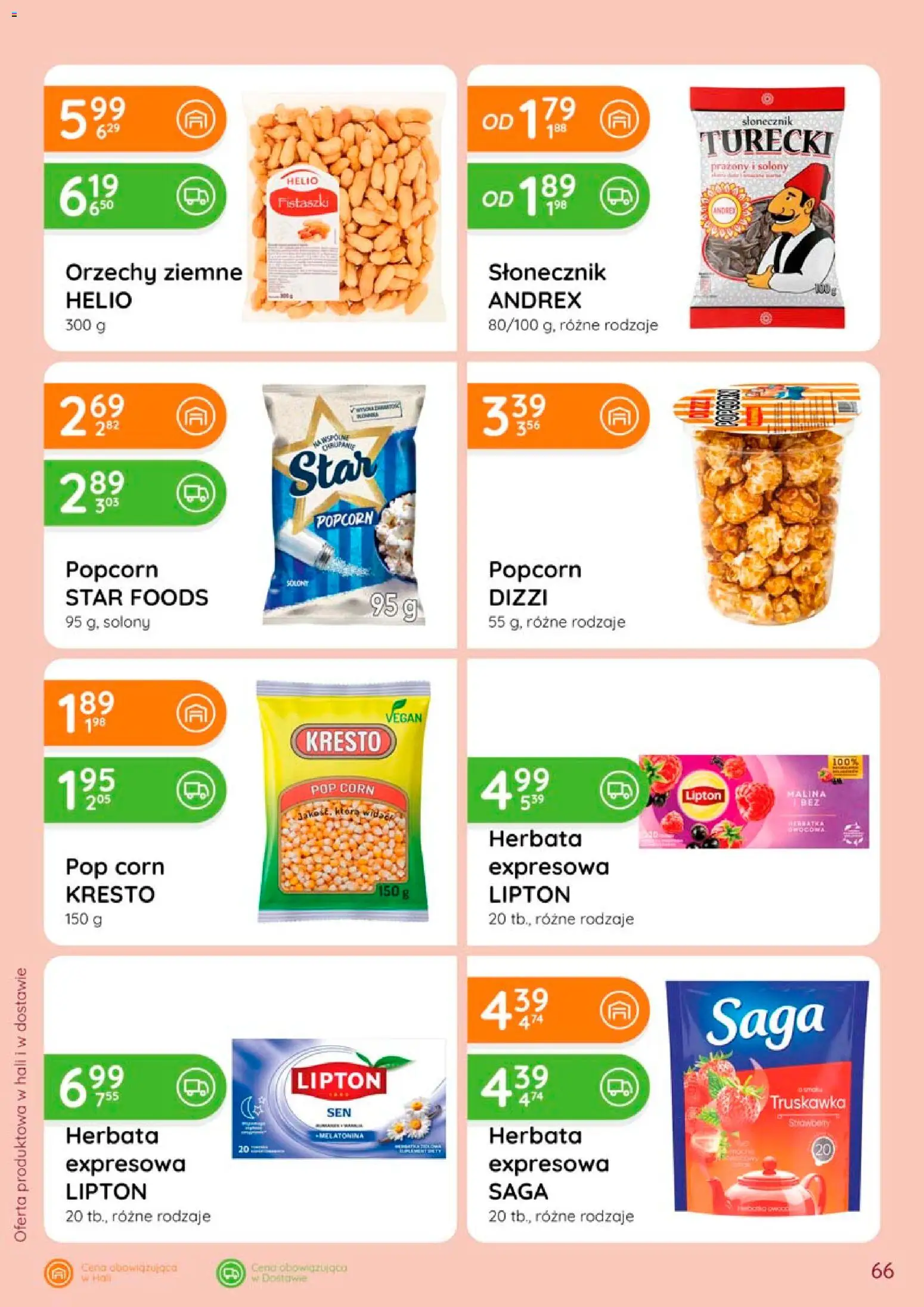 Eurocash gazetka od 28.05.2026 | Strona: 66 | Produkty: Malina, Popcorn, Herbata, Orzechy