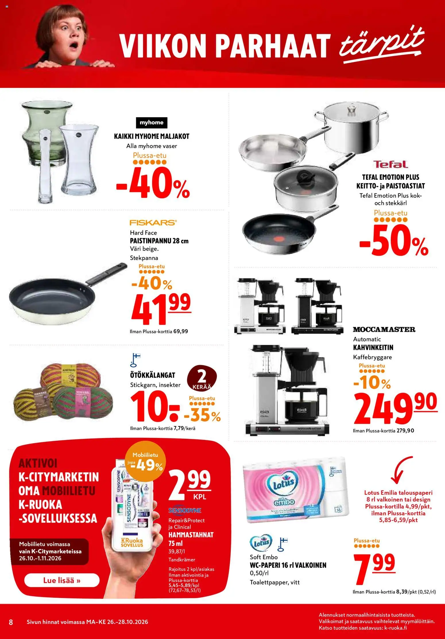 K-Citymarket tarjoukset – voimassa 26/10/2026 alkaen | Sivu: 8