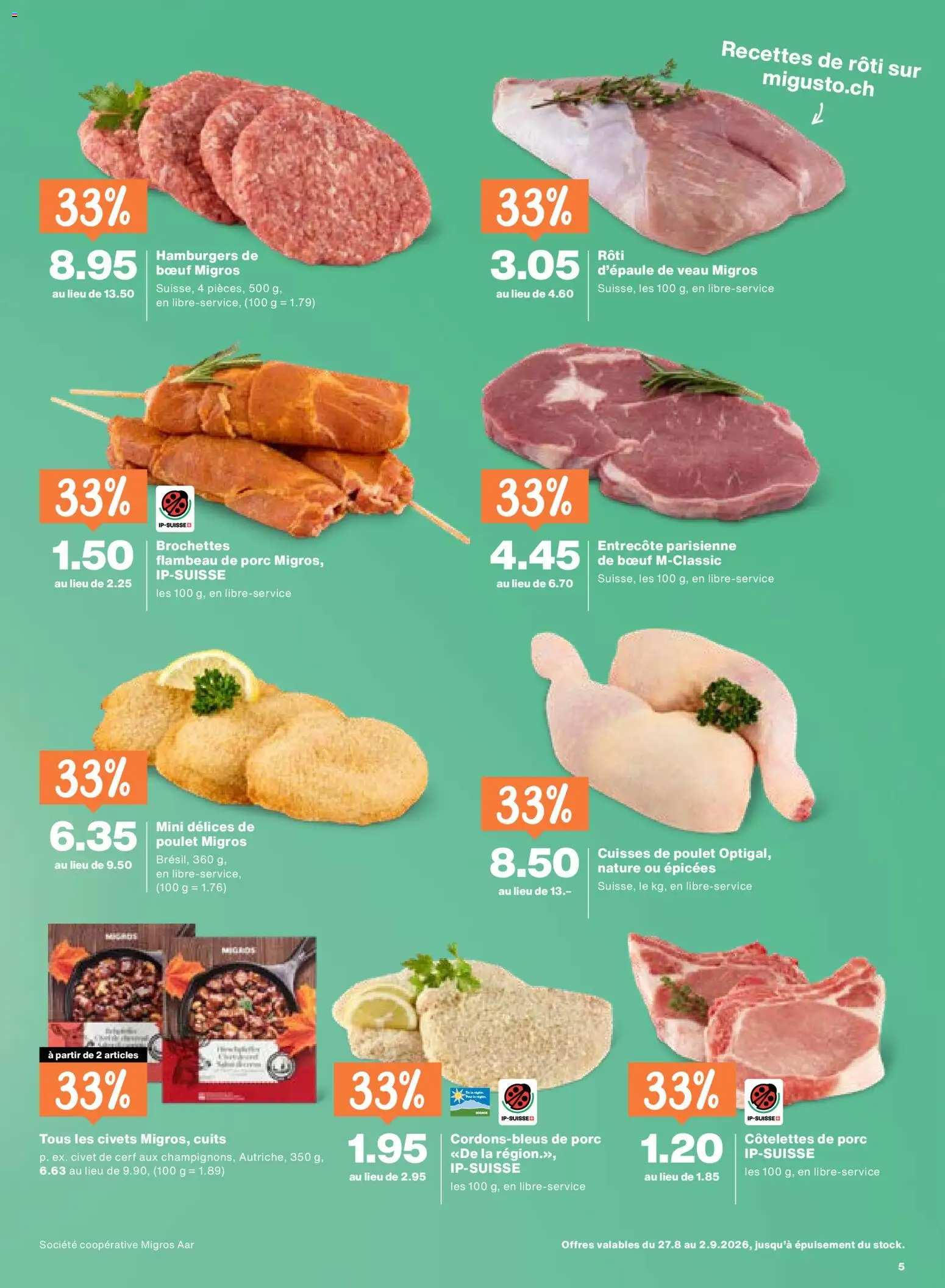 Migros aktionen FR – gültig ab 27.08.2026 | Seite: 5