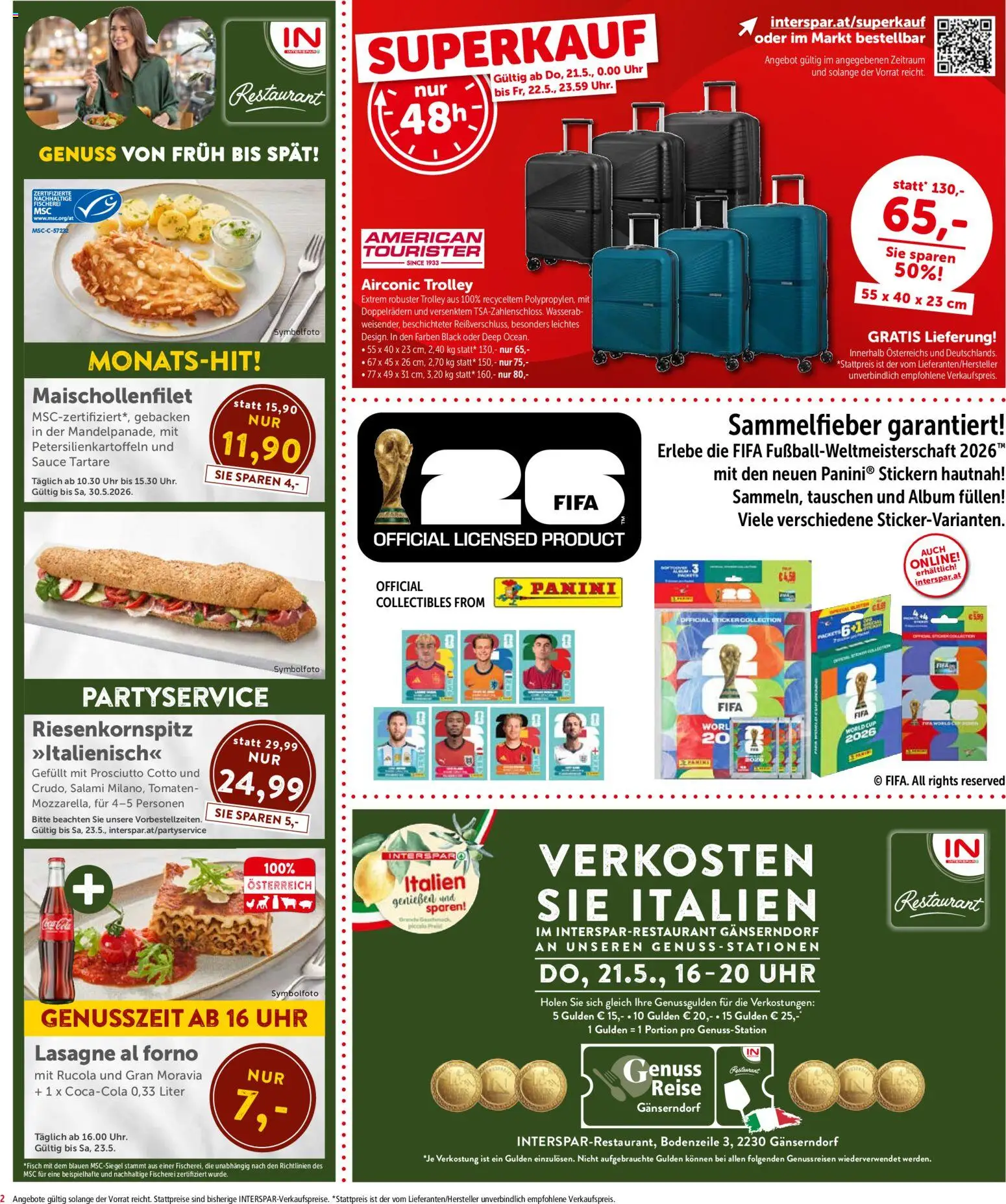 Interspar Flugblatt - Wien gültig ab 21.05.2026 | Seite: 2 | Produkte: Uhr, Salami, Tomaten