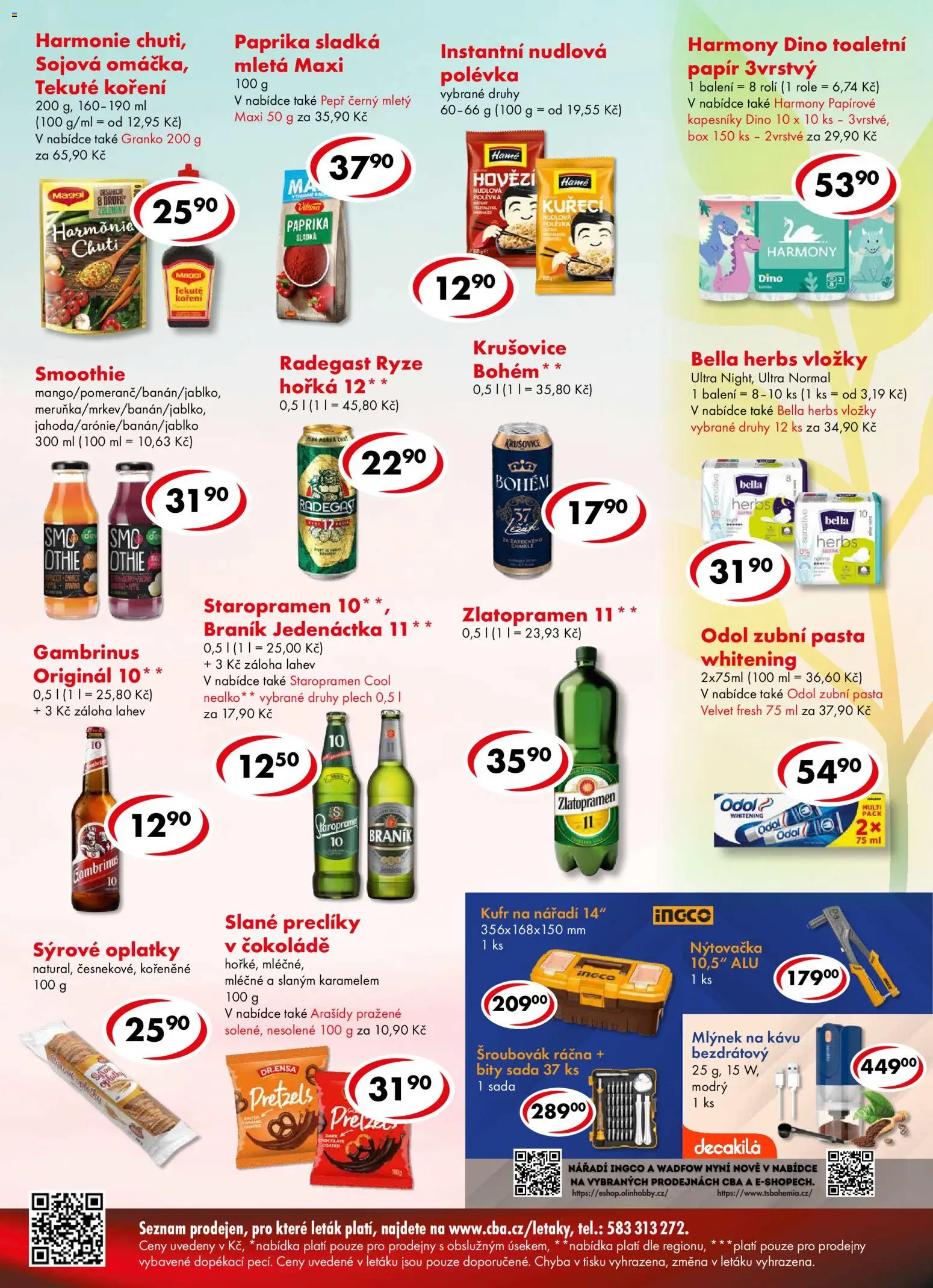 CBA leták - Premium od 02.09.2026 | Strana: 4 | Produkty: Staropramen, Plech, Velvet, Gambrinus