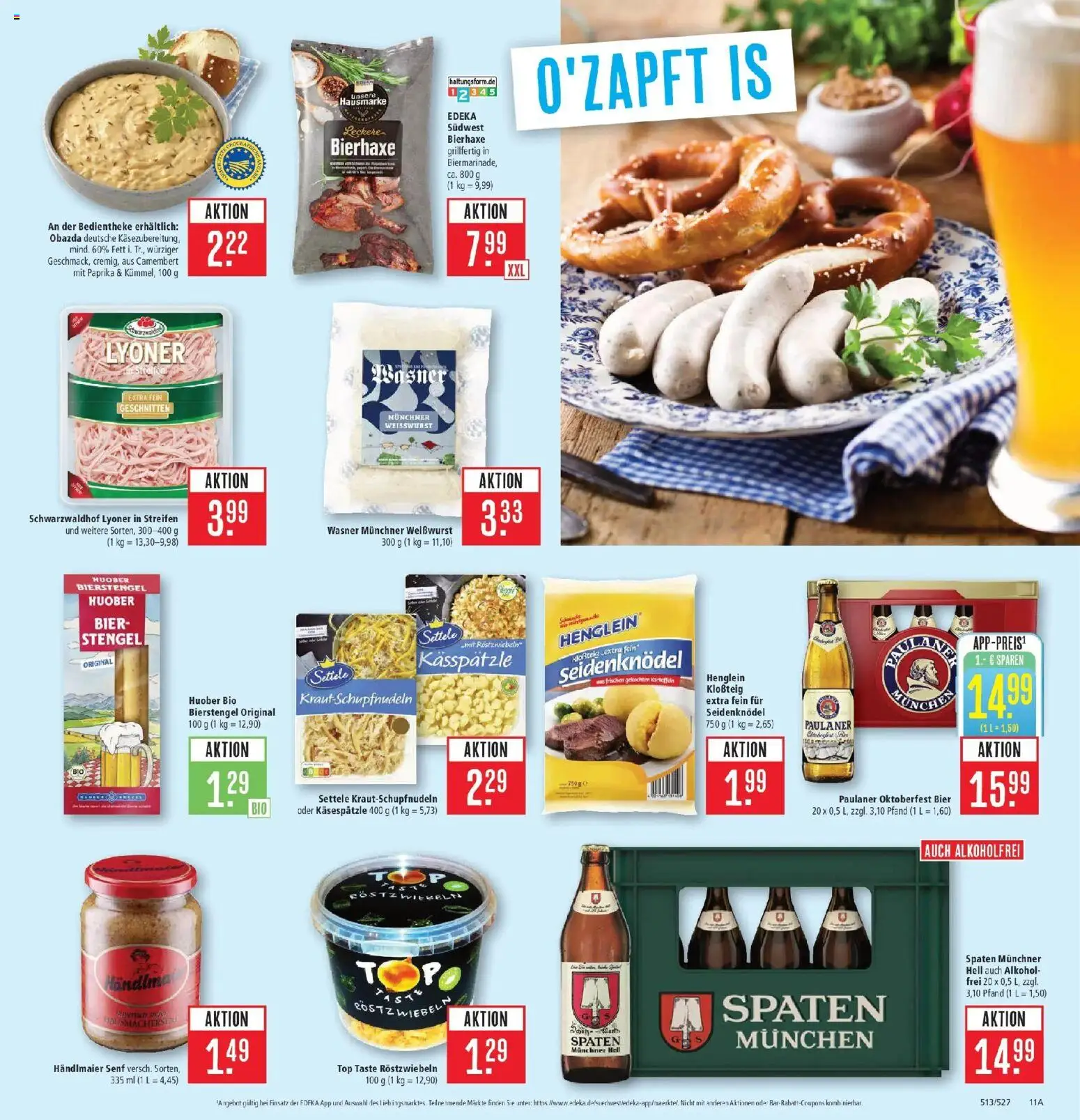 Marktkauf Prospekt Aschaffenburg (ab 14.09.2026) » Angebote online | Seite: 13 | Produkte: Top, Bier, Camembert, Alkohol