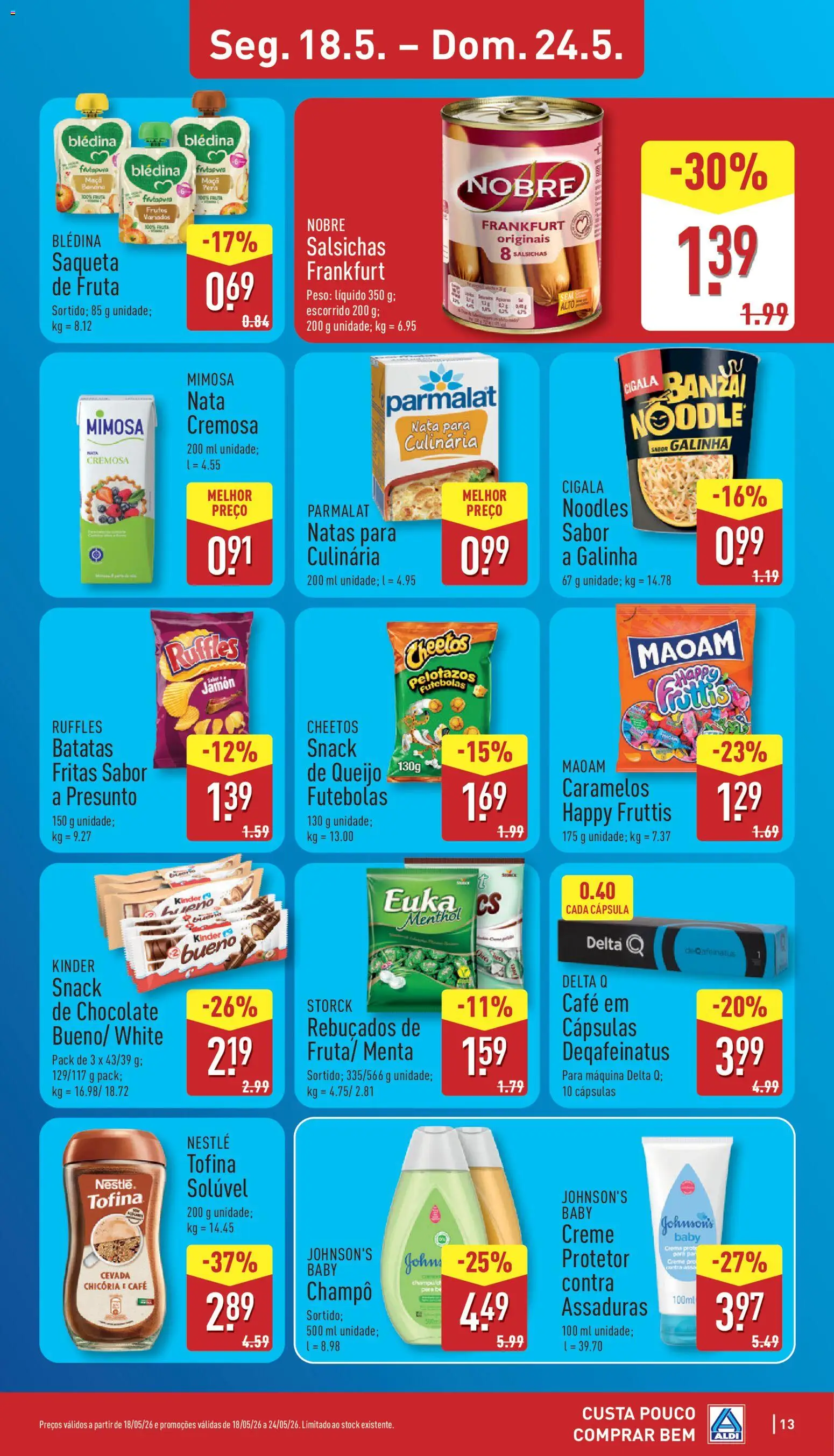 Aldi folheto | 18/05/2026 |  🎉 Como obter um desconto limitado? Poupe ainda hoje! | Portugal