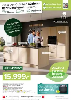XXXLutz Nr. 1 bei Küchen ab 04.07.2026 gültig | Seite: 14 | Produkte: Geschirrspüler, Einbauküche, Küche, Video