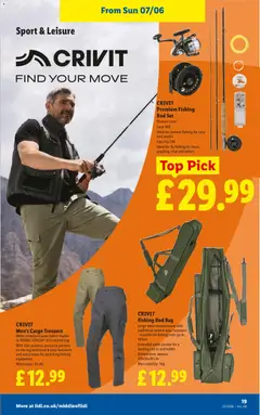 Preview of Weekly offers Lidl valid from 04.06.2026 | Page: 21 | Products: Landing net, Bag