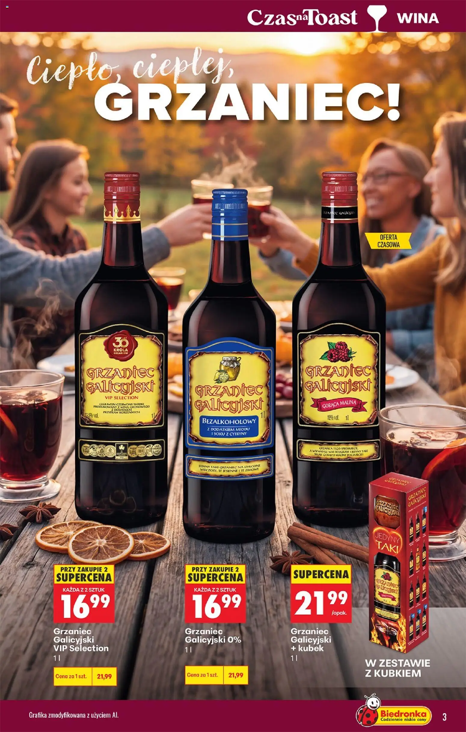 Biedronka Polsko leták - Czas na toast od 05.10.2026 | Strana: 3 | Produkty: Maliny
