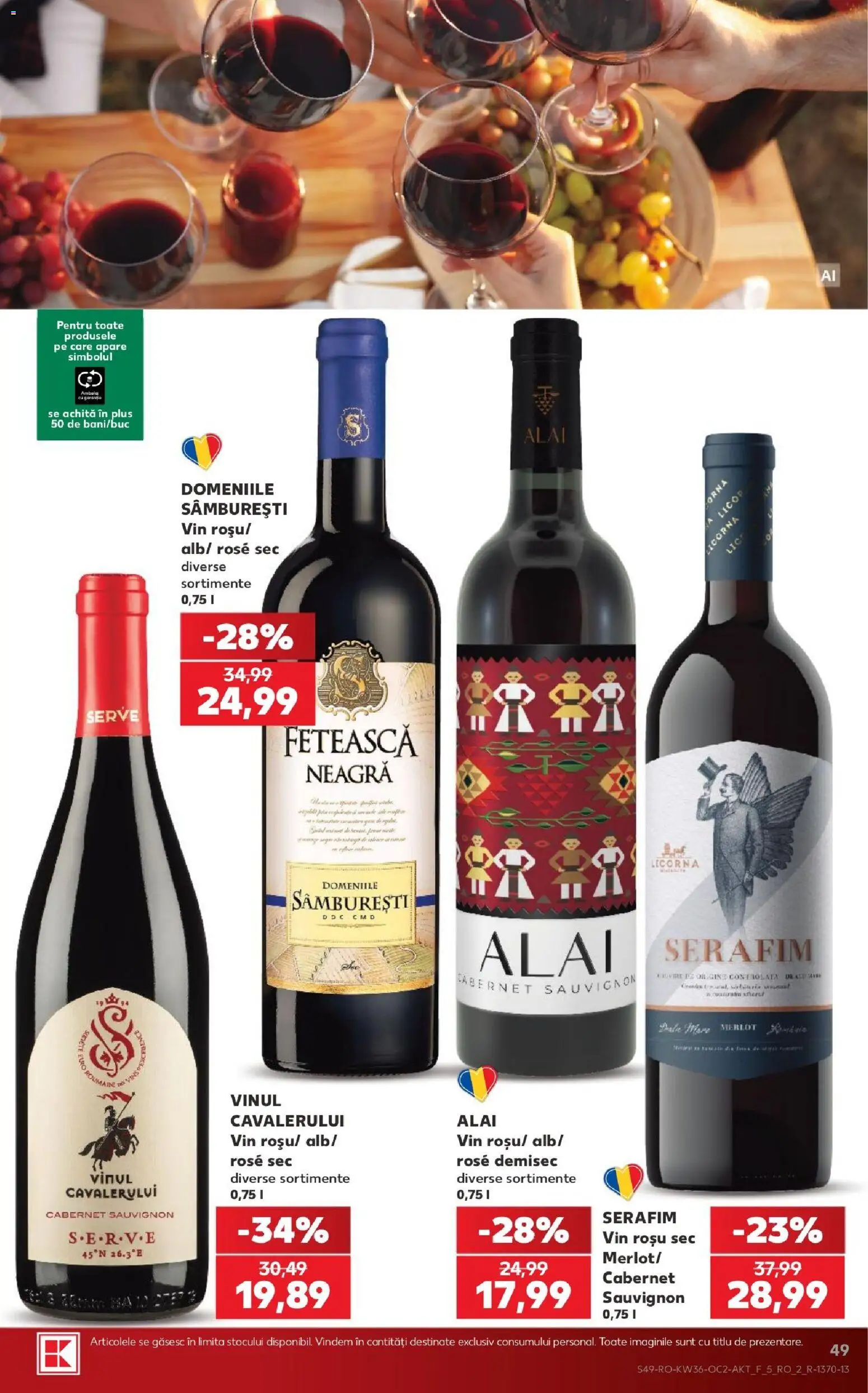Kaufland Slatina 02.09.2026 - Revista si Oferta | Pagină: 49 | Produse: Vin rosu, Vin, Sauvignon, Plus