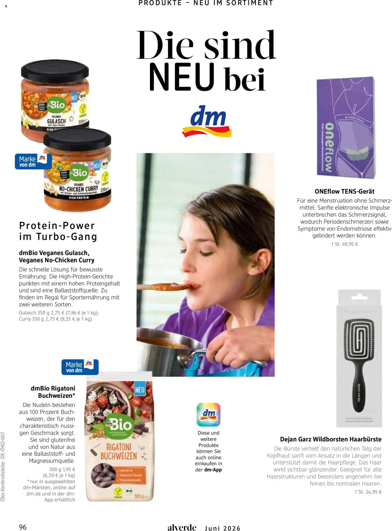 dm drogerie Prospekt – gültig ab 01.06.2026 | Seite: 96 | Produkte: Regal, Bürste, Gulasch, Nudeln