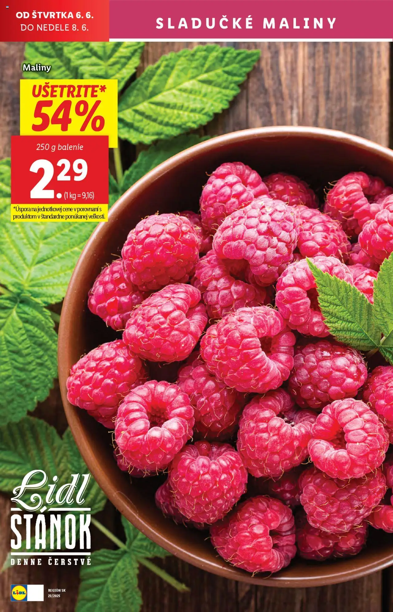 Nové Lidl akcie – leták je platný od 02.06.2025 | Strana: 78 | Produkty: Maliny