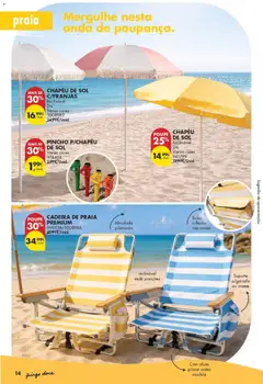 Pré-visualização CADEIRA DE PRAIA PREMIUM, Almofada p/encosto válido de 09/06/2026 | Página: 14 | Produtos: Chapéu, Cadeira de praia, Cadeira, Creme